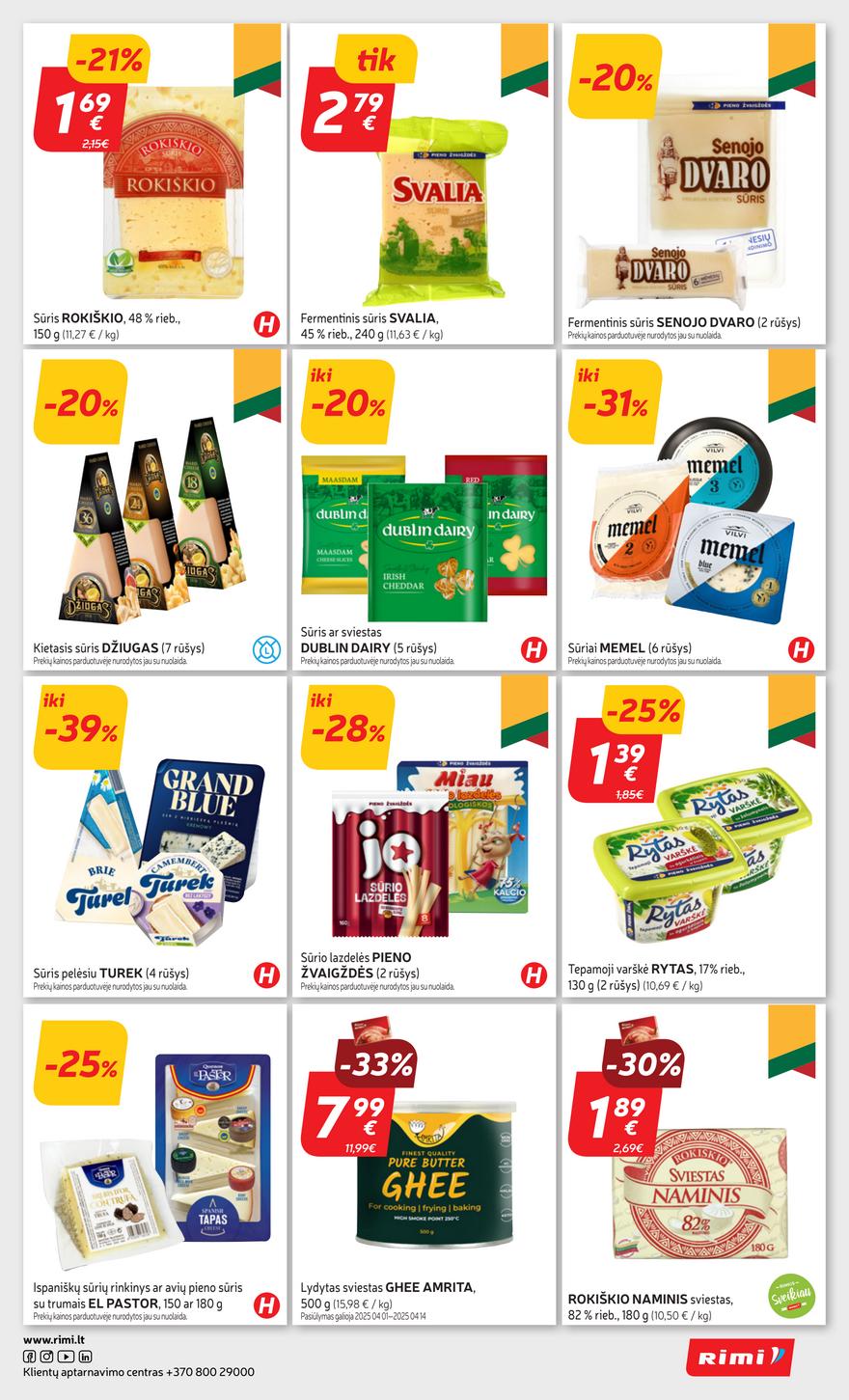 Rimi savaitinis leidinys 15 akcijos nuo 
  2025-04-08 iki 
  2025-04-14 | Leidinukas.lt puslapis 23