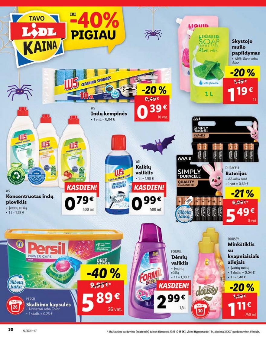 Lidl pasiūlymai akcijos nuo 
  2021-10-25 iki 
  2021-10-31 | Leidinukas.lt puslapis 30