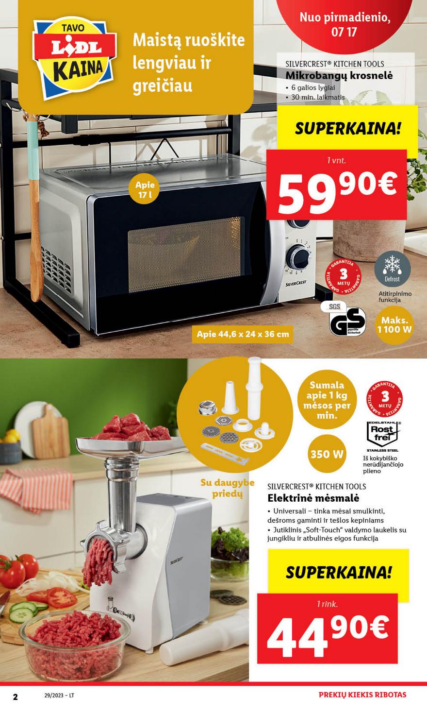 Lidl pasiūlymai akcijos nuo 
  2023-07-17 iki 
  2023-07-23 | Leidinukas.lt puslapis 2