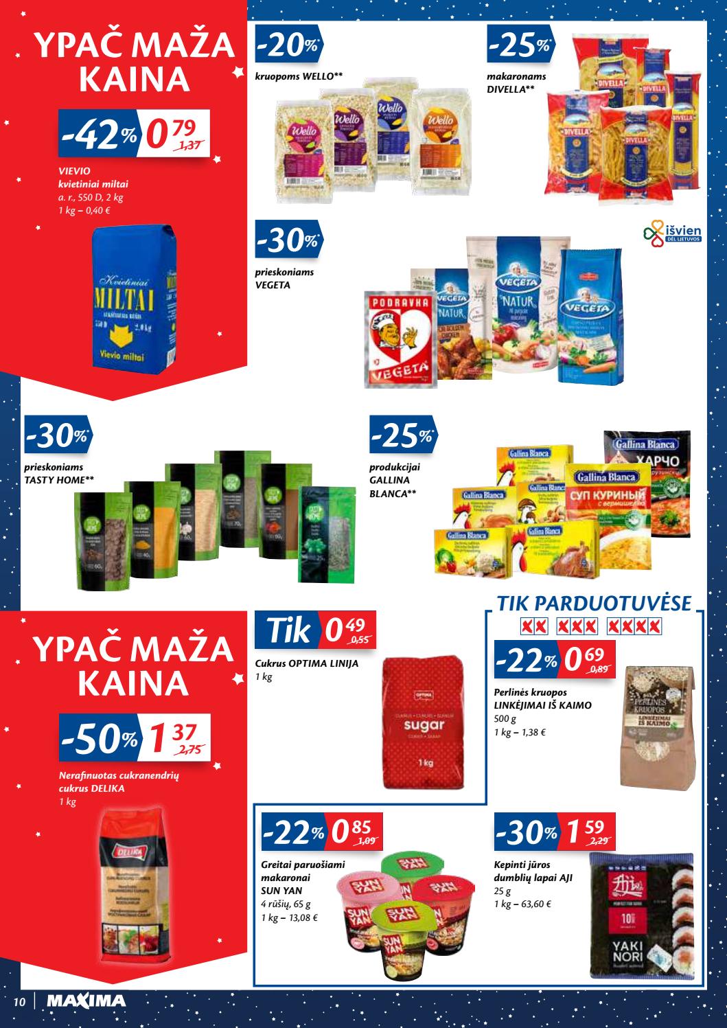 Maxima kaininis leidinys akcijos nuo 
  2020-12-29 iki 
  2021-01-04 | Leidinukas.lt puslapis 10