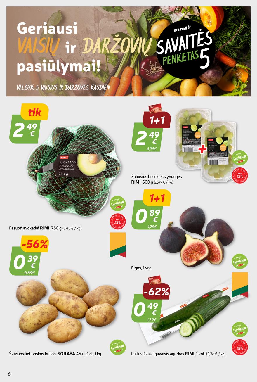 Rimi savaitinis leidinys akcijos nuo 
  2023-09-12 iki 
  2023-09-18 | Leidinukas.lt puslapis 6