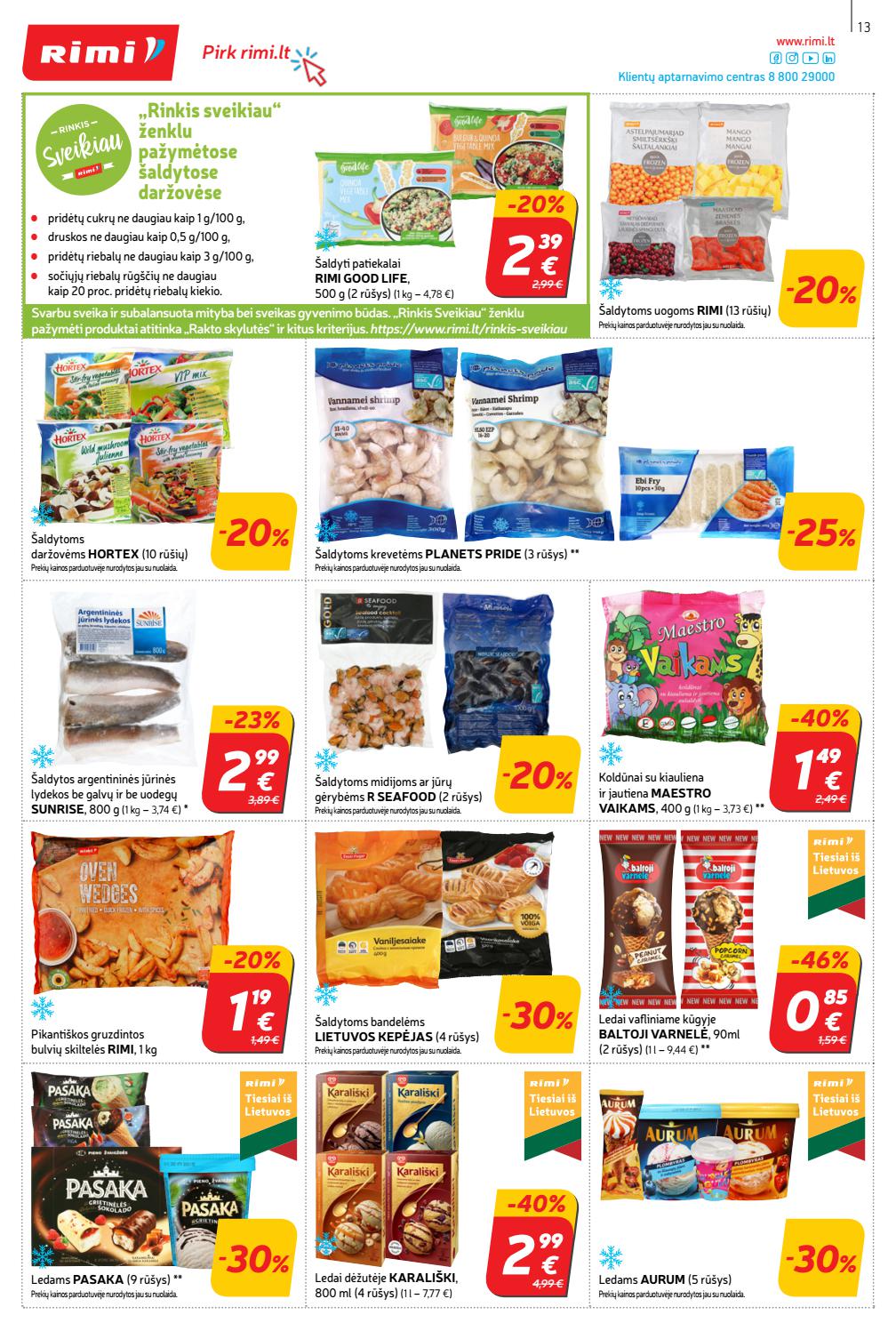 Rimi savaitinis leidinys akcijos nuo 
  2021-04-06 iki 
  2021-04-12 | Leidinukas.lt puslapis 13