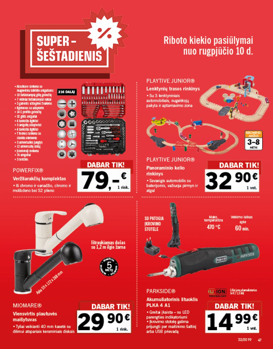 Lidl savaitinis leidinys akcijos nuo 
  2019-08-05 iki 
  2019-08-11 | Leidinukas.lt puslapis 47