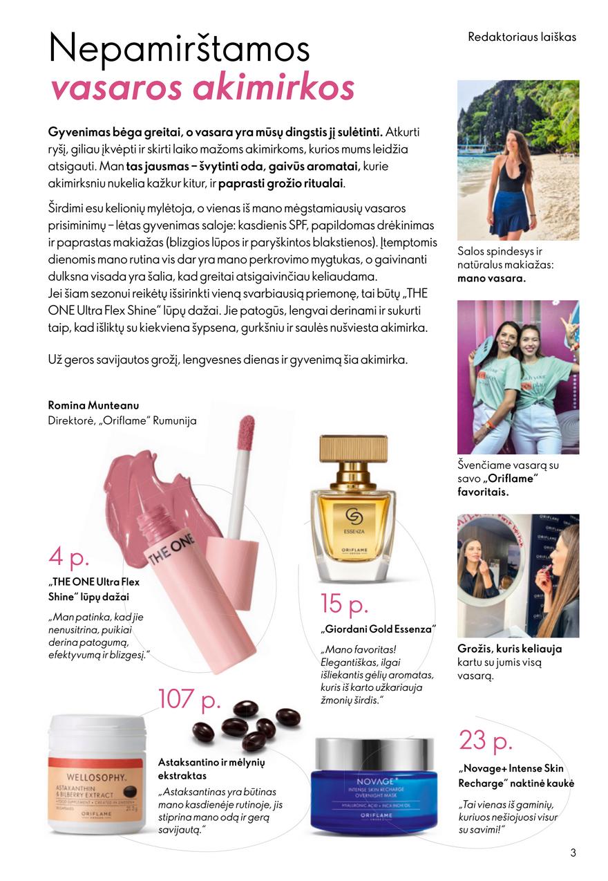 Oriflame katalogas akcijos nuo 
  2026-07-15 iki 
  2026-08-04 | Leidinukas.lt puslapis 3