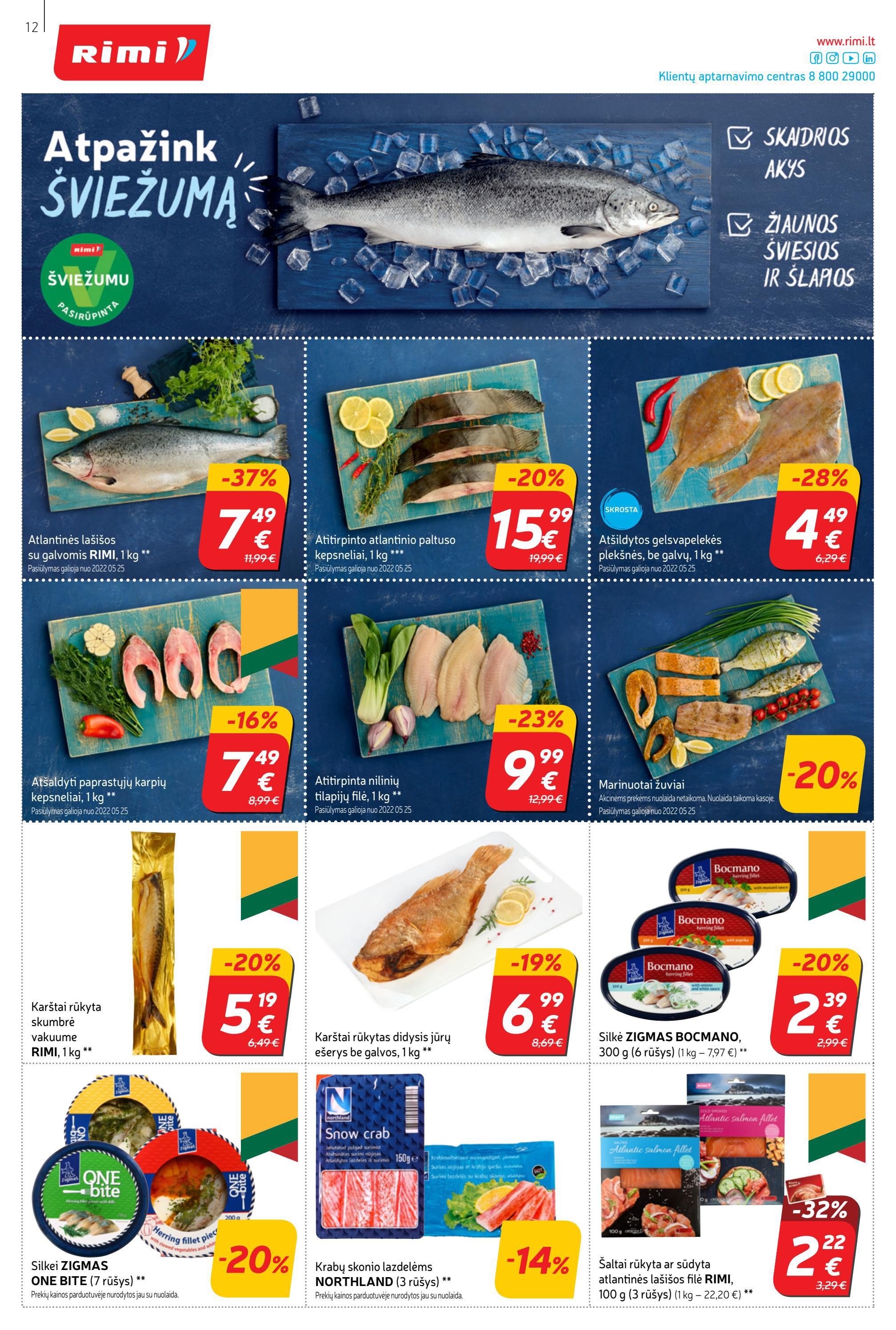 Rimi savaitinis leidinys akcijos nuo 
  2022-05-24 iki 
  2022-05-30 | Leidinukas.lt puslapis 12