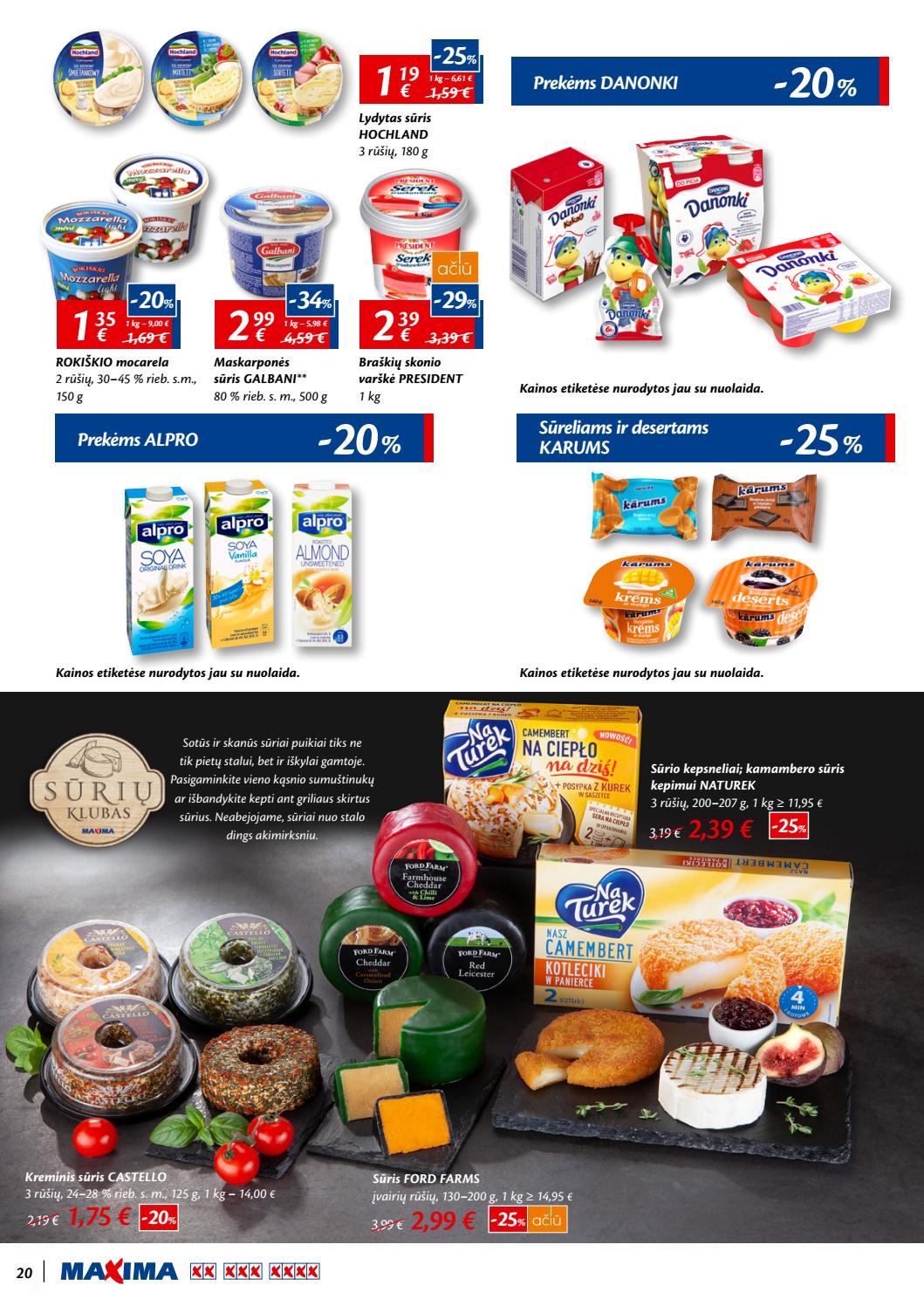 Maxima kaininis leidinys akcijos nuo 
  2019-07-19 iki 
  2019-07-31 | Leidinukas.lt puslapis 20