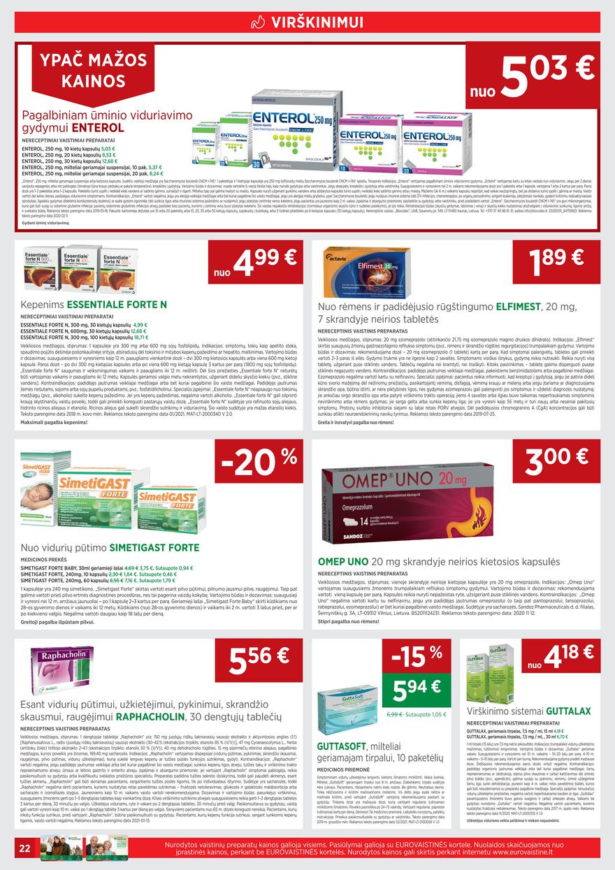 Euro vaistinė leidinys akcijos nuo 
  2021-05-01 iki 
  2021-05-31 | Leidinukas.lt puslapis 22