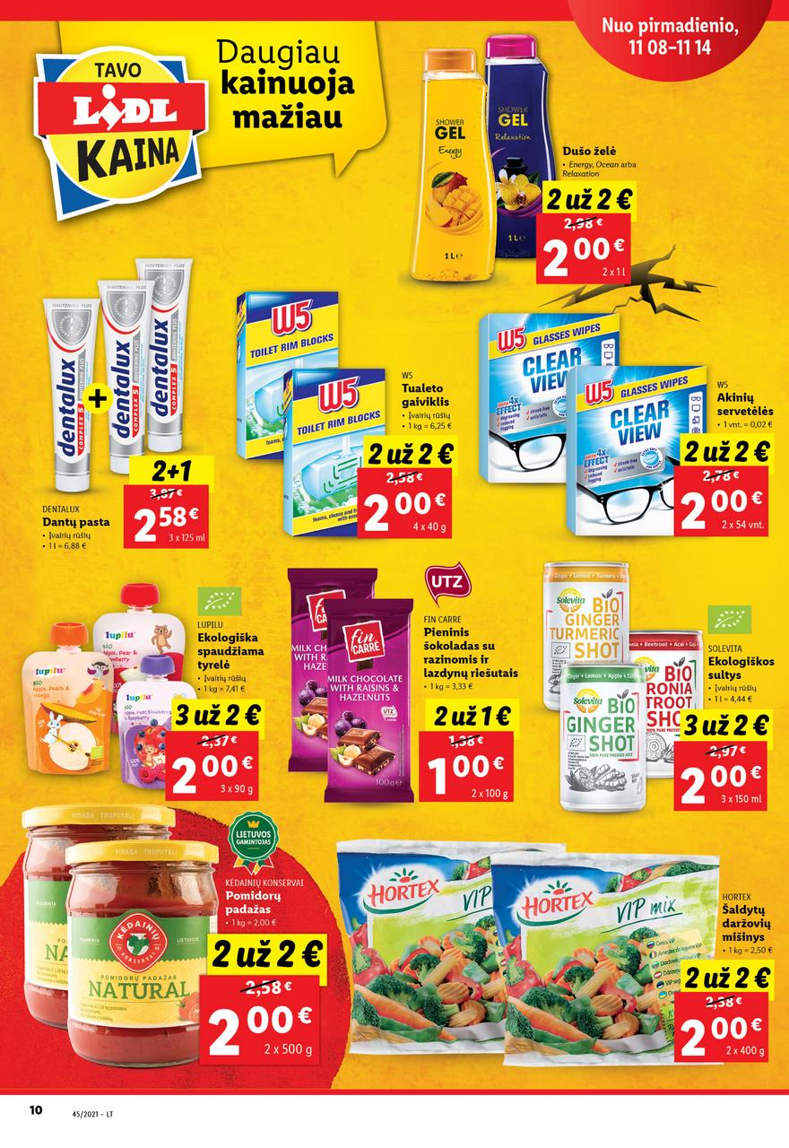 Lidl maisto prekių pasiūlymai akcijos nuo 
  2021-11-08 iki 
  2021-11-14 | Leidinukas.lt puslapis 10