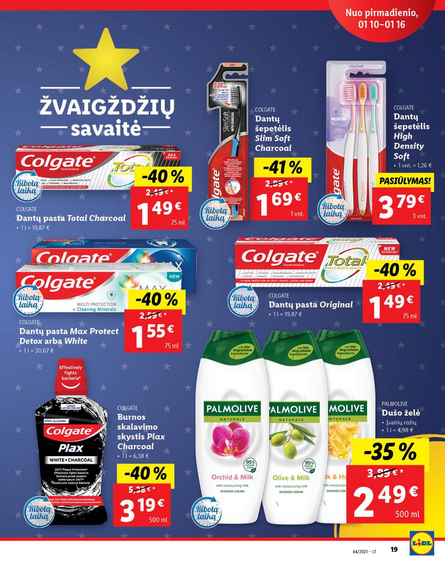 Lidl maisto prekių pasiūlymai akcijos nuo 
  2022-01-10 iki 
  2022-01-16 | Leidinukas.lt puslapis 19