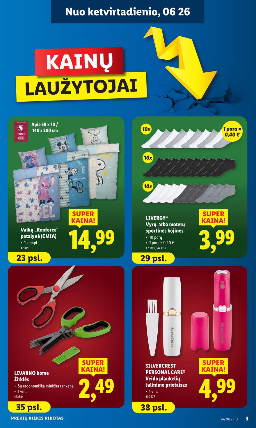 Lidl ne maisto leidinys akcijos nuo 
  2025-06-23 iki 
  2025-06-29 | Leidinukas.lt puslapis 3