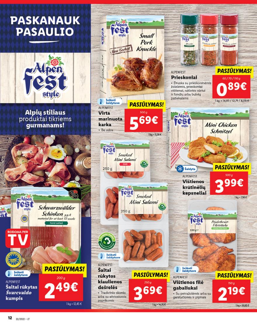 Lidl maisto prekių pasiūlymai akcijos nuo 
  2022-05-30 iki 
  2022-06-05 | Leidinukas.lt puslapis 12
