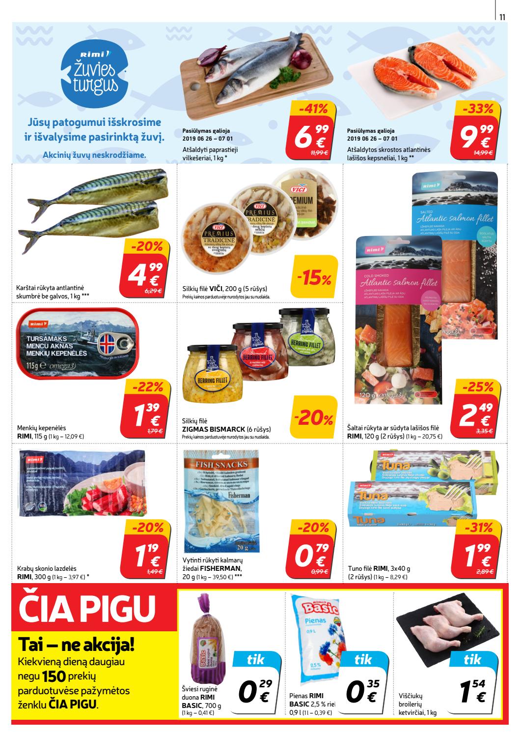 Rimi savaitinis leidinys akcijos nuo 
  2019-06-25 iki 
  2019-07-01 | Leidinukas.lt puslapis 11