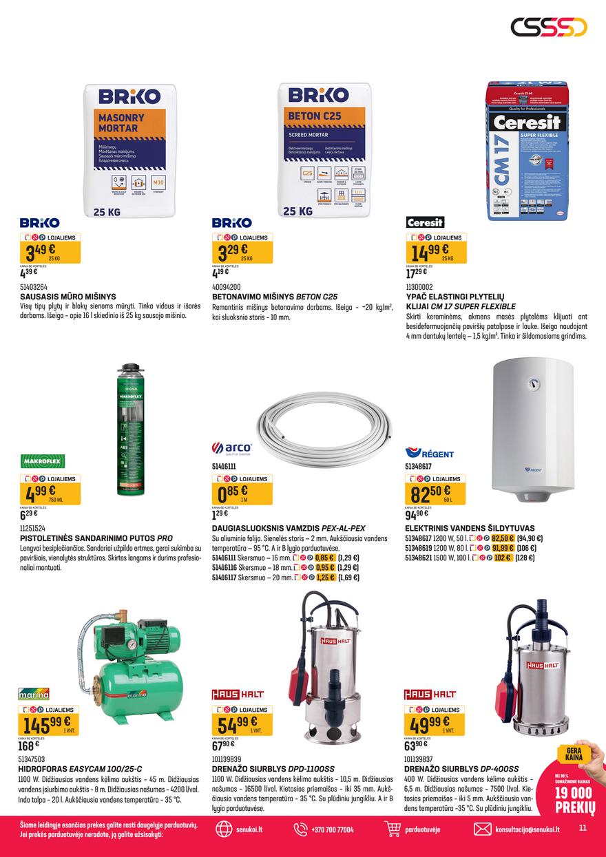 Senukai leidinys akcijos nuo 
  2026-03-31 iki 
  2026-04-13 | Leidinukas.lt puslapis 11