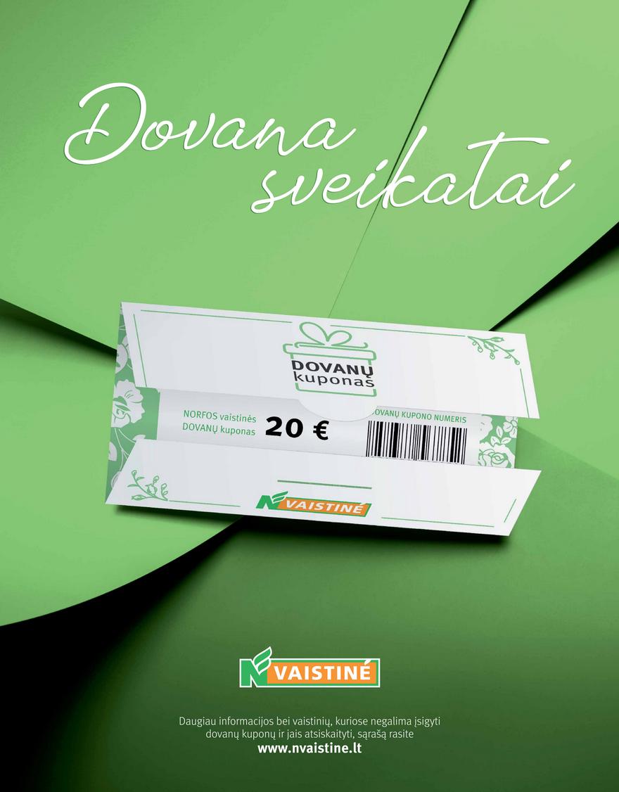 Norfos vaistinės leidinys akcijos nuo 
  2026-06-01 iki 
  2026-06-30 | Leidinukas.lt puslapis 13