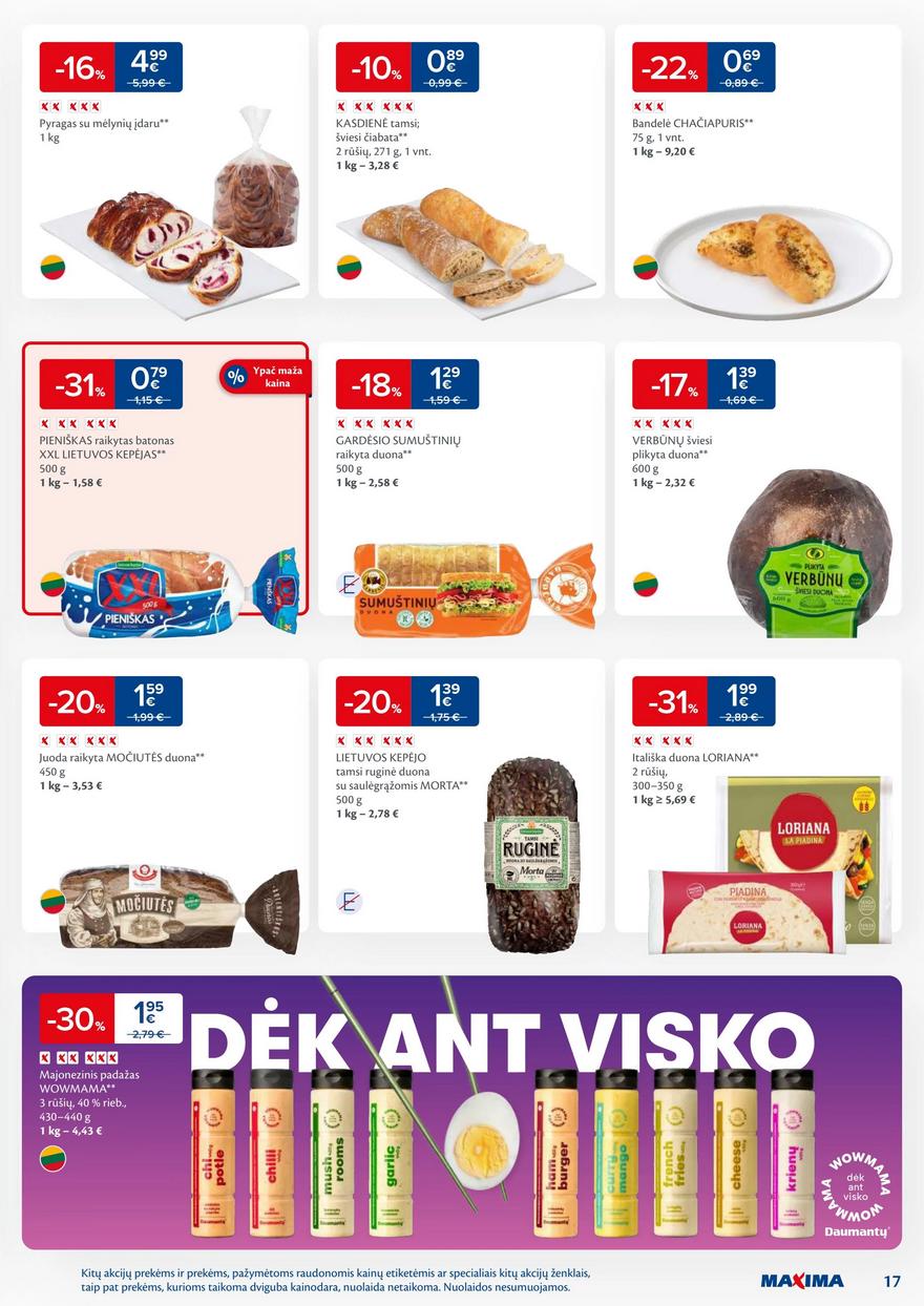 Maxima savaitinis leidinys 18 akcijos nuo 
  2025-04-29 iki 
  2025-05-05 | Leidinukas.lt puslapis 17