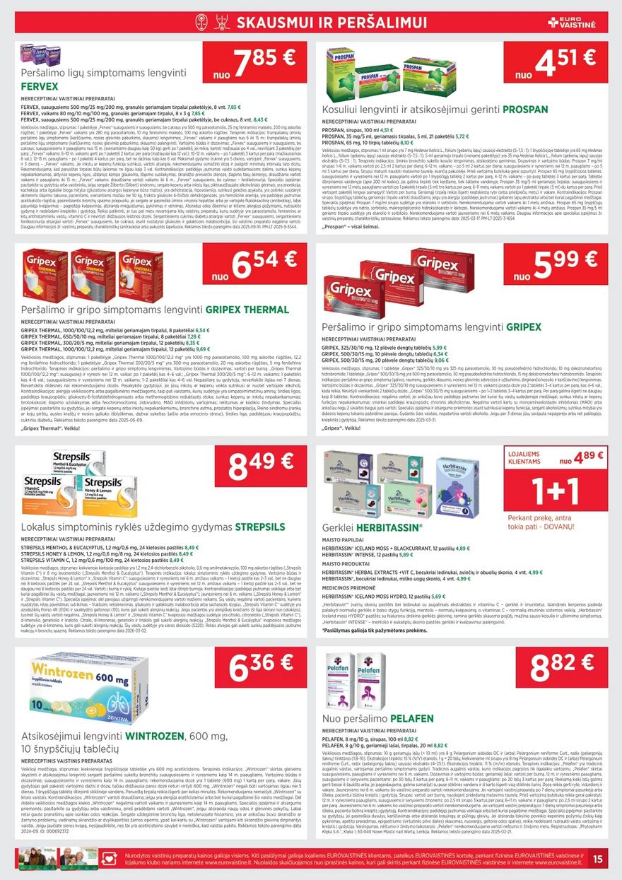 Euro vaistinė katalogas akcijos nuo 
  2026-04-01 iki 
  2026-04-30 | Leidinukas.lt puslapis 15