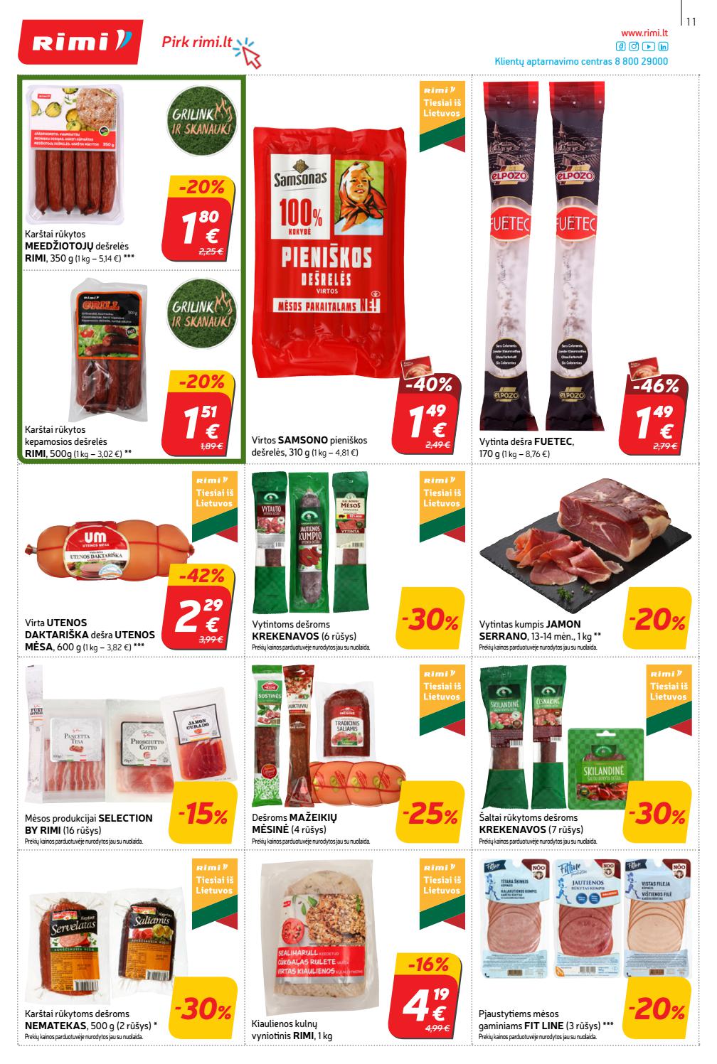 Rimi savaitinis leidinys akcijos nuo
2021-06-01 iki
2021-06-07 | Leidinukas.lt puslapis 11