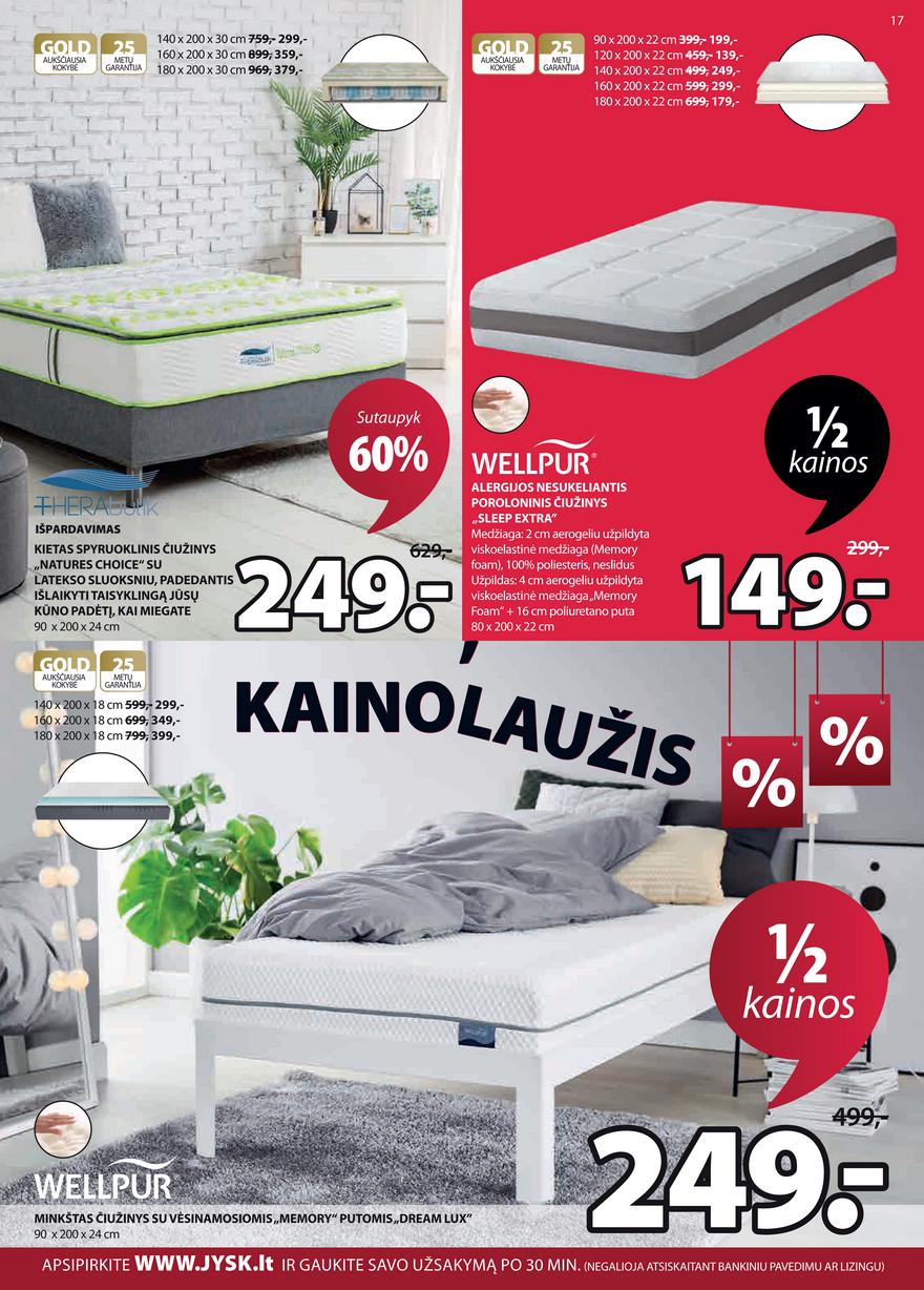 Jysk leidinys akcijos nuo 
  2021-06-22 iki 
  2021-07-05 | Leidinukas.lt puslapis 17