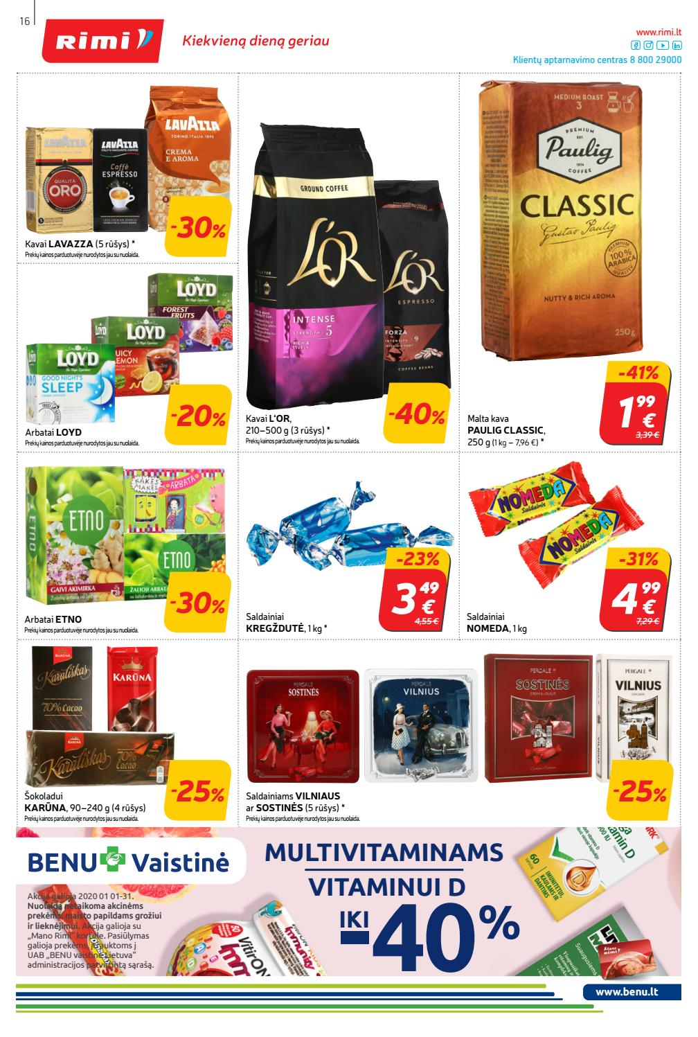 Rimi savaitinis leidinys akcijos nuo 
  2020-01-14 iki 
  2020-01-20 | Leidinukas.lt puslapis 16