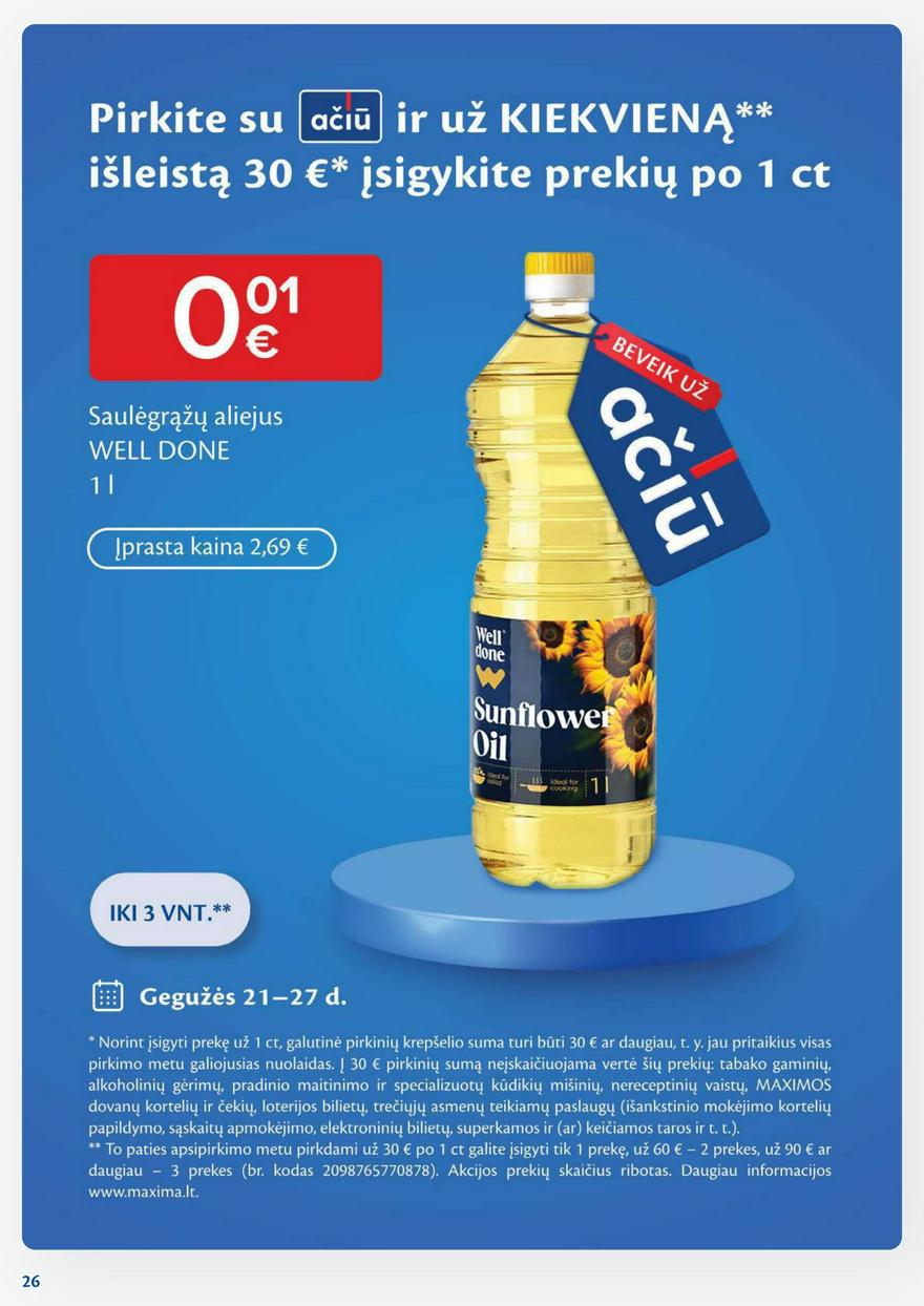 Maxima leidinys akcijos nuo 
  2024-05-21 iki 
  2024-05-27 | Leidinukas.lt puslapis 26