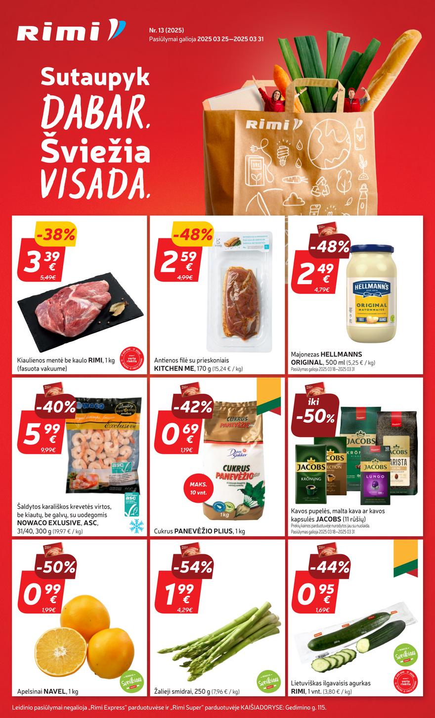 Rimi savaitinis leidinys 13 akcijos nuo 
  2025-03-25 iki 
  2025-03-31 | Leidinukas.lt puslapis 1