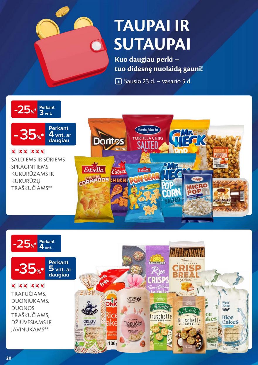 Maxima kaininis leidinys akcijos nuo 
  2024-01-30 iki 
  2024-02-05 | Leidinukas.lt puslapis 20