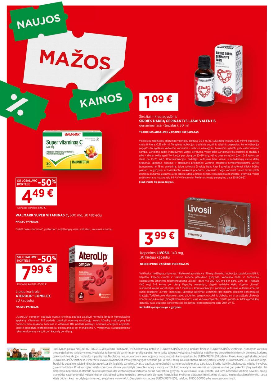 Euro vaistinė leidinys akcijos nuo 
  2023-03-02 iki 
  2023-03-31 | Leidinukas.lt puslapis 2