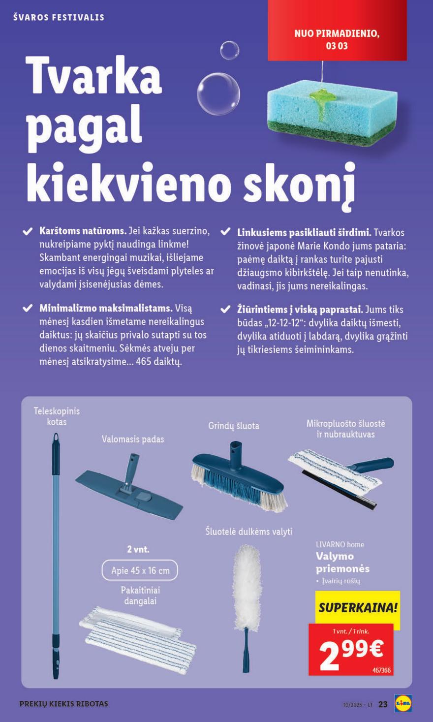 Lidl ne maisto leidinys akcijos nuo 
  2025-03-03 iki 
  2025-03-09 | Leidinukas.lt puslapis 23