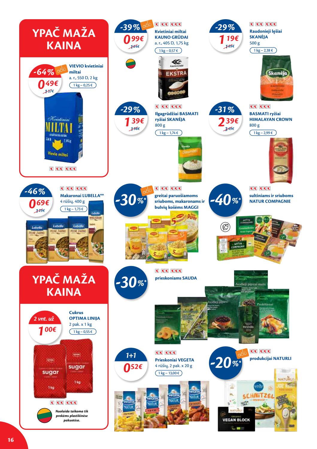 Maxima kaininis leidinys akcijos nuo 
  2021-03-02 iki 
  2021-03-08 | Leidinukas.lt puslapis 16