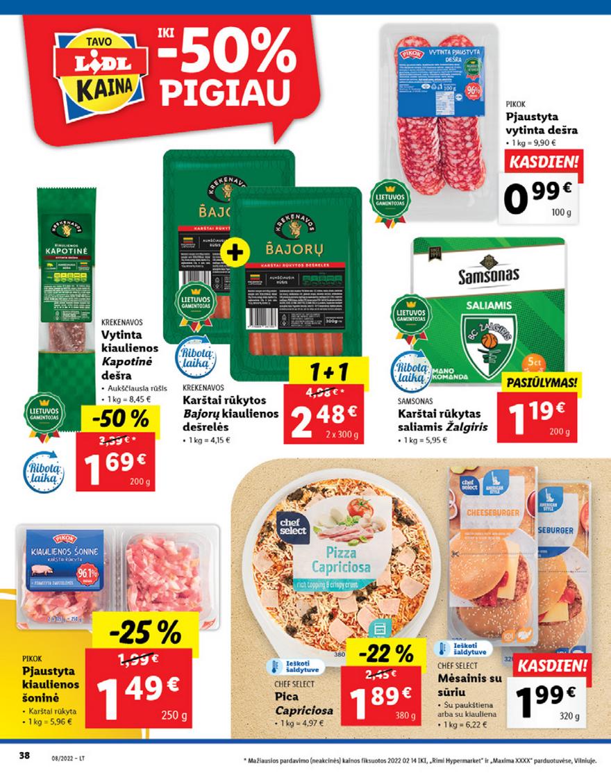 Lidl maisto prekių pasiūlymai akcijos nuo 
  2022-02-21 iki 
  2022-02-27 | Leidinukas.lt puslapis 38