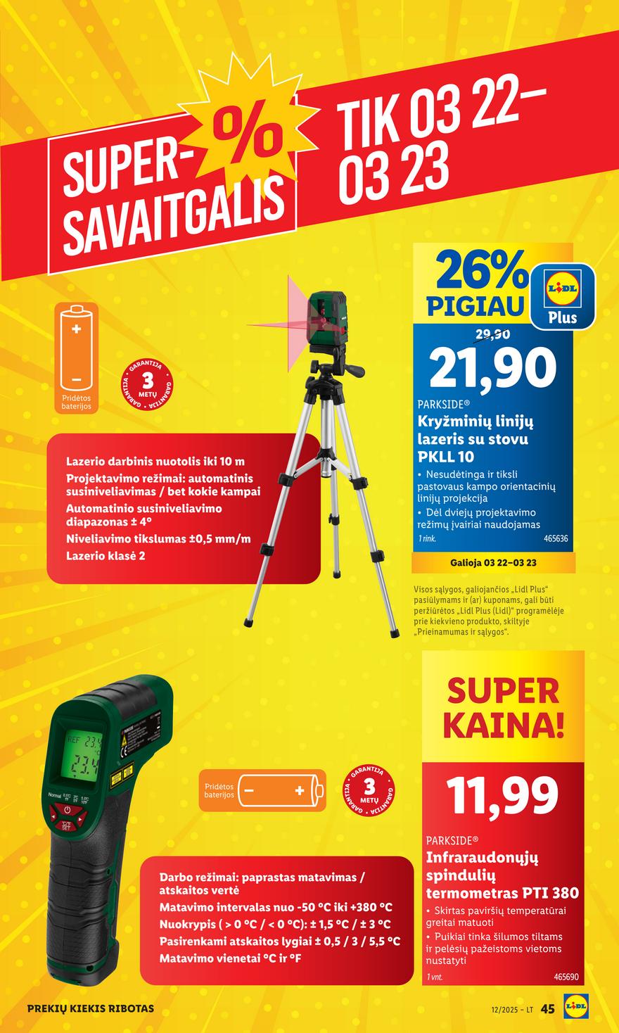 Lidl ne maisto leidinys akcijos nuo 
  2025-03-17 iki 
  2025-03-23 | Leidinukas.lt puslapis 45