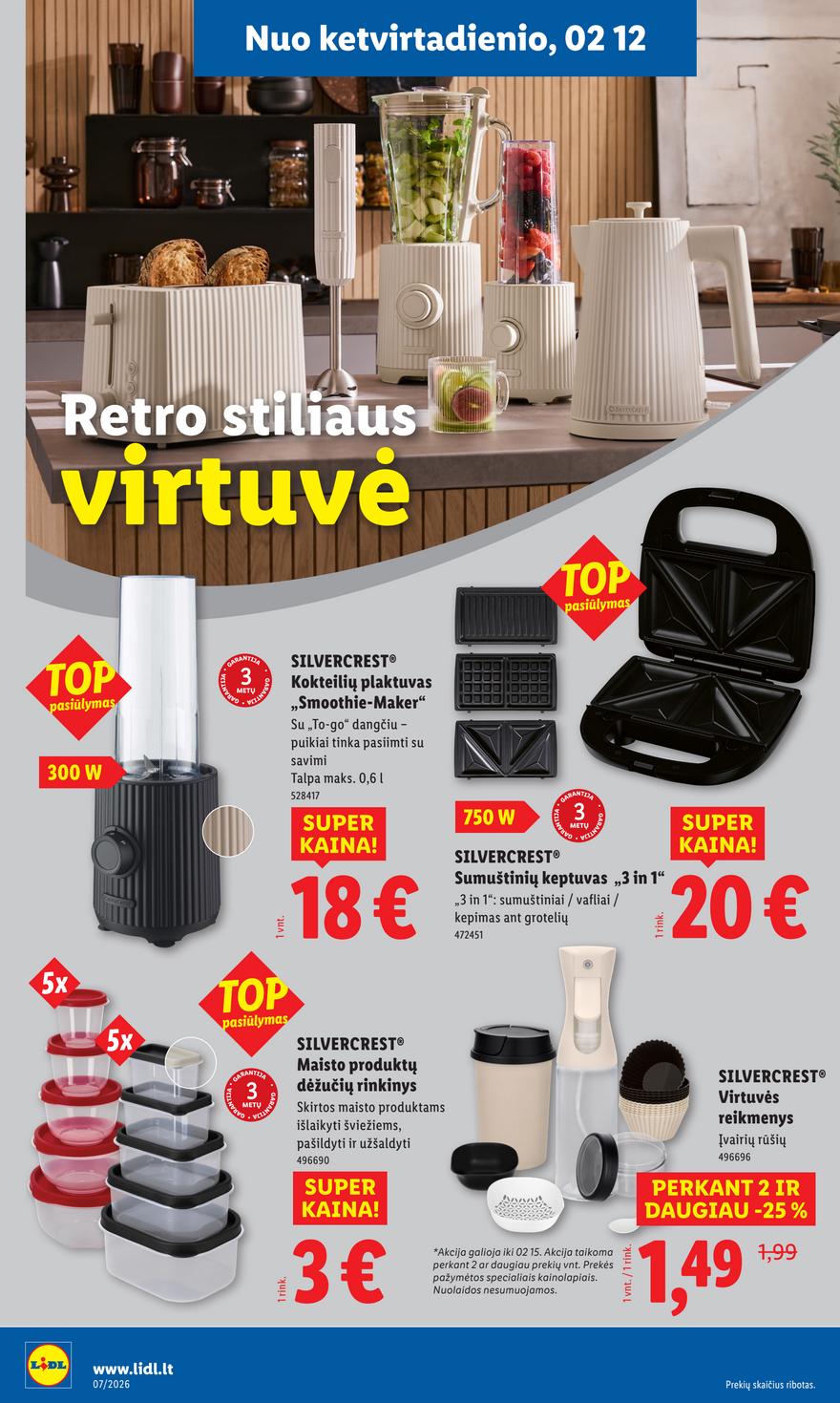 Lidl leidinys naujas akcijos nuo 
  2026-02-09 iki 
  2026-02-15 | Leidinukas.lt puslapis 12