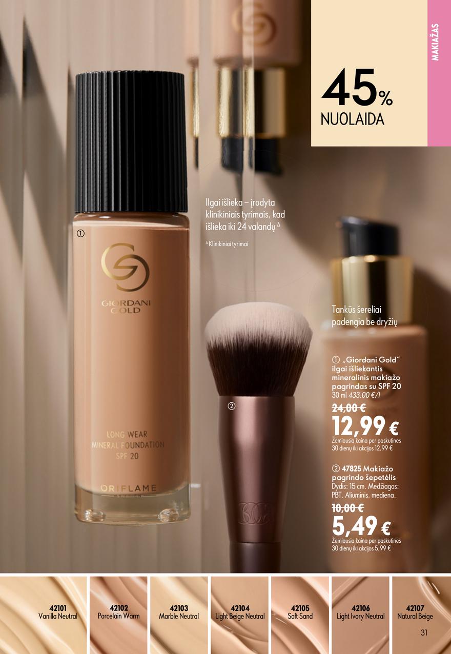 Oriflame katalogas akcijos nuo 
  2026-07-15 iki 
  2026-08-04 | Leidinukas.lt puslapis 31