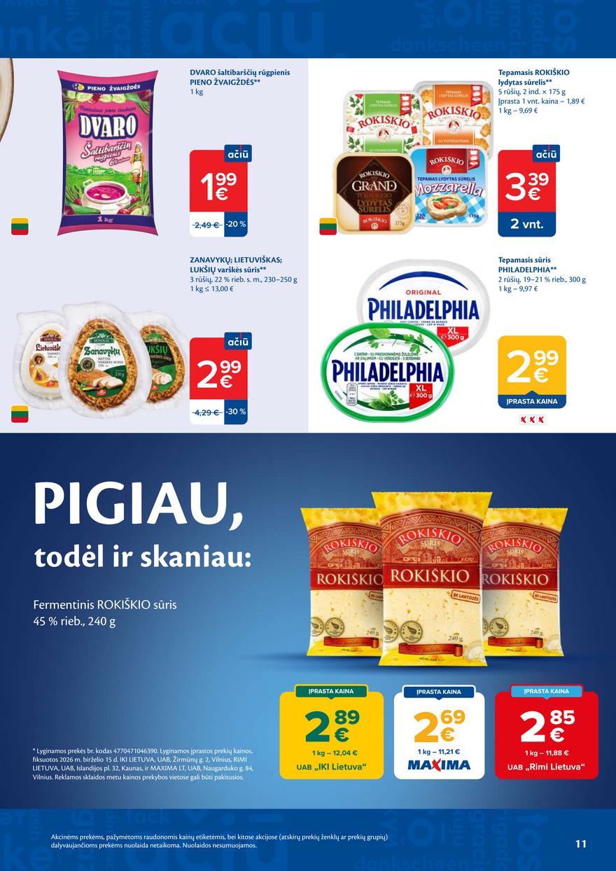 Maxima leidinys akcijos nuo 
  2026-06-23 iki 
  2026-06-29 | Leidinukas.lt puslapis 11