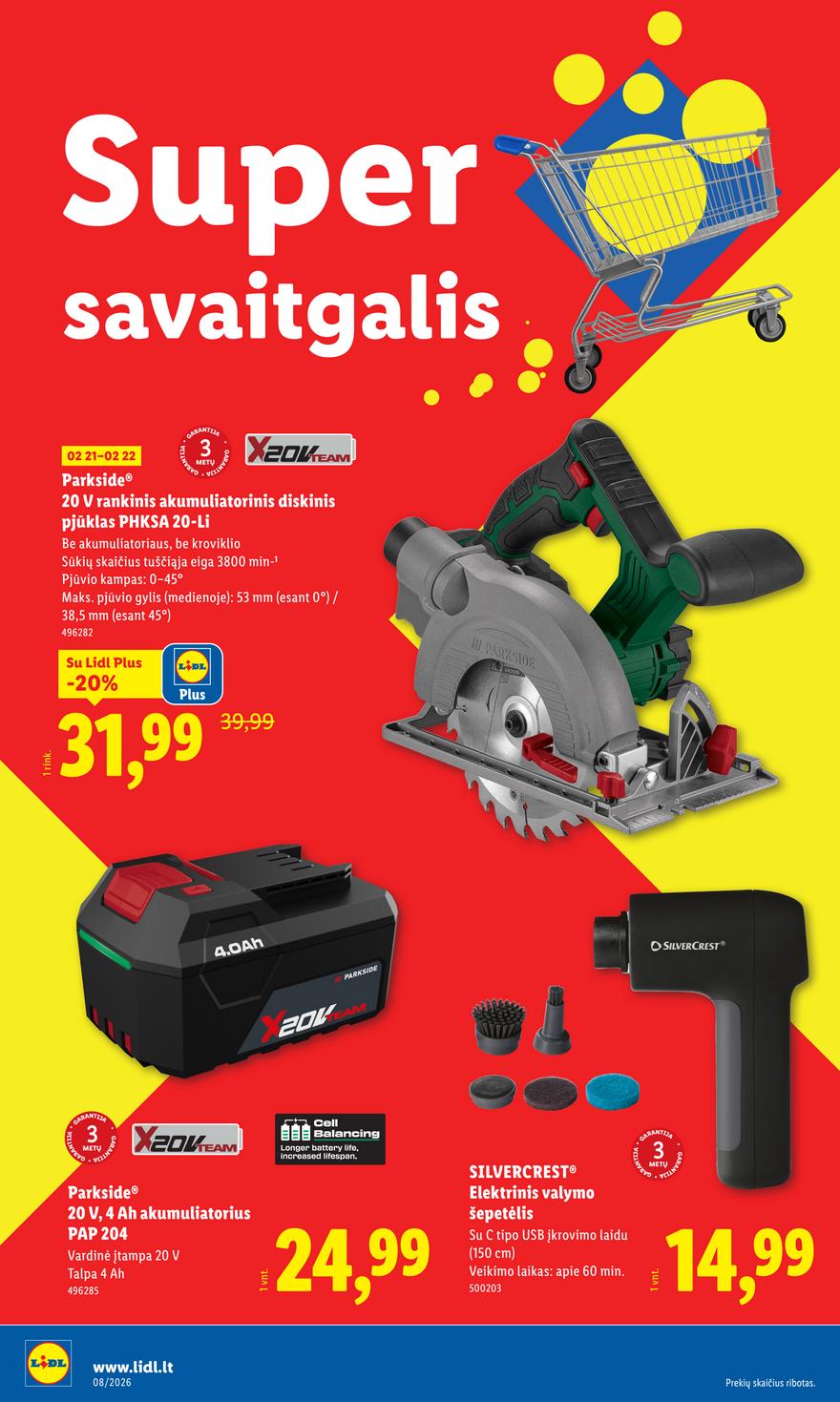 Lidl leidinys naujas akcijos nuo 
  2026-02-16 iki 
  2026-02-22 | Leidinukas.lt puslapis 24
