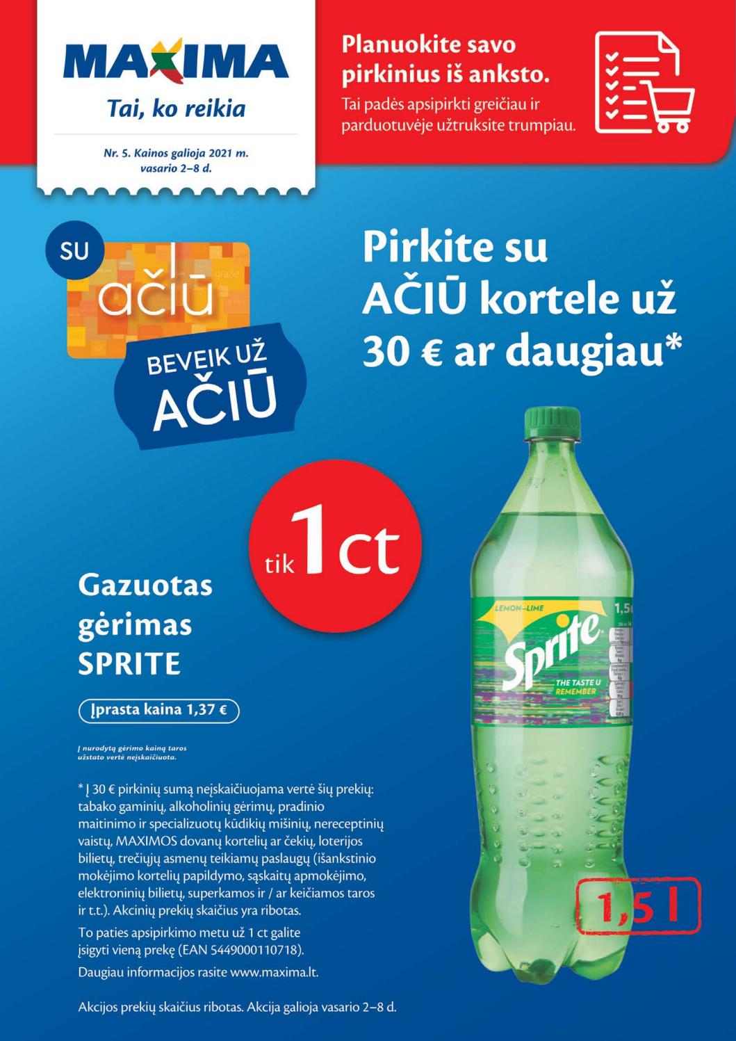 Maxima kaininis leidinys akcijos nuo 
  2021-02-02 iki 
  2021-02-08 | Leidinukas.lt puslapis 1