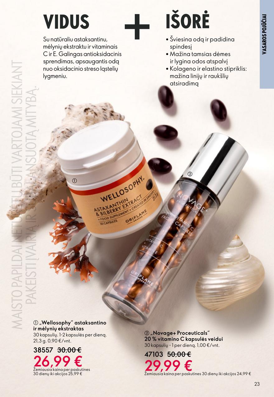 Oriflame katalogas akcijos nuo 
  2026-06-03 iki 
  2026-06-23 | Leidinukas.lt puslapis 23