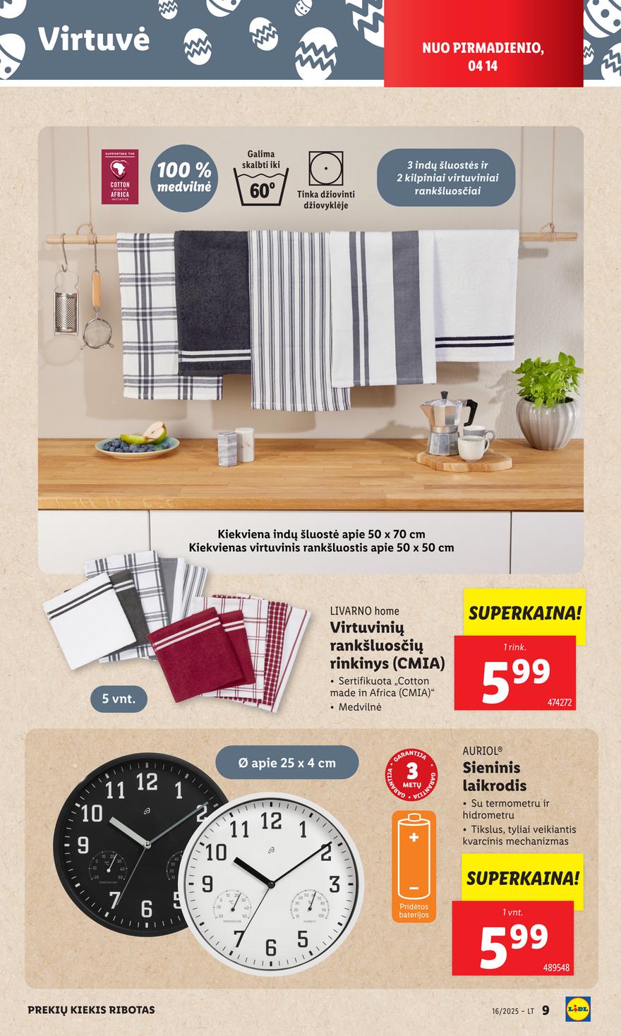 Lidl ne maisto leidinys akcijos nuo 
  2025-04-14 iki 
  2025-04-19 | Leidinukas.lt puslapis 9