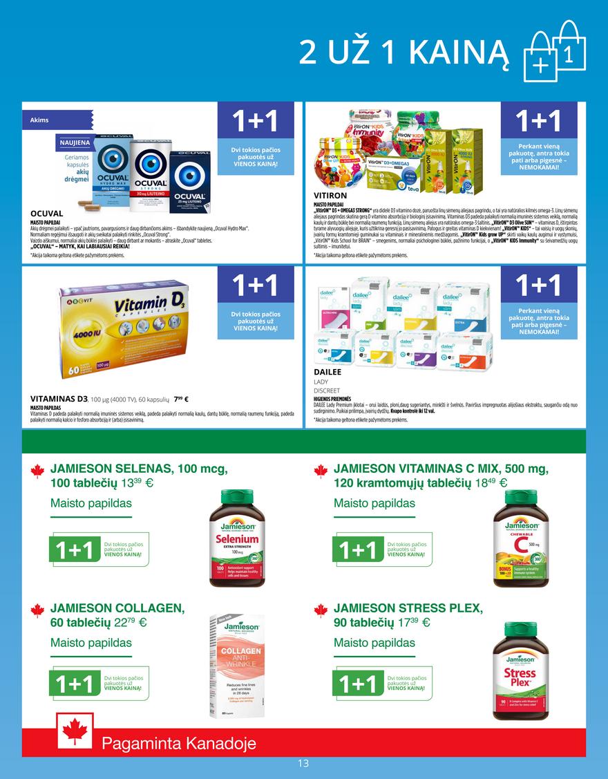 Norfos vaistinės leidinys akcijos nuo 
  2025-07-01 iki 
  2025-07-31 | Leidinukas.lt puslapis 13