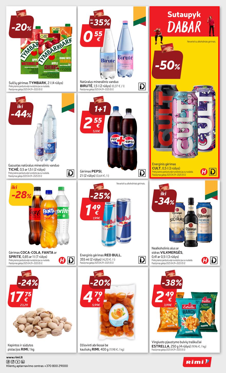 Rimi savaitinis leidinys 12 akcijos nuo 
  2025-04-29 iki 
  2025-05-05 | Leidinukas.lt puslapis 25