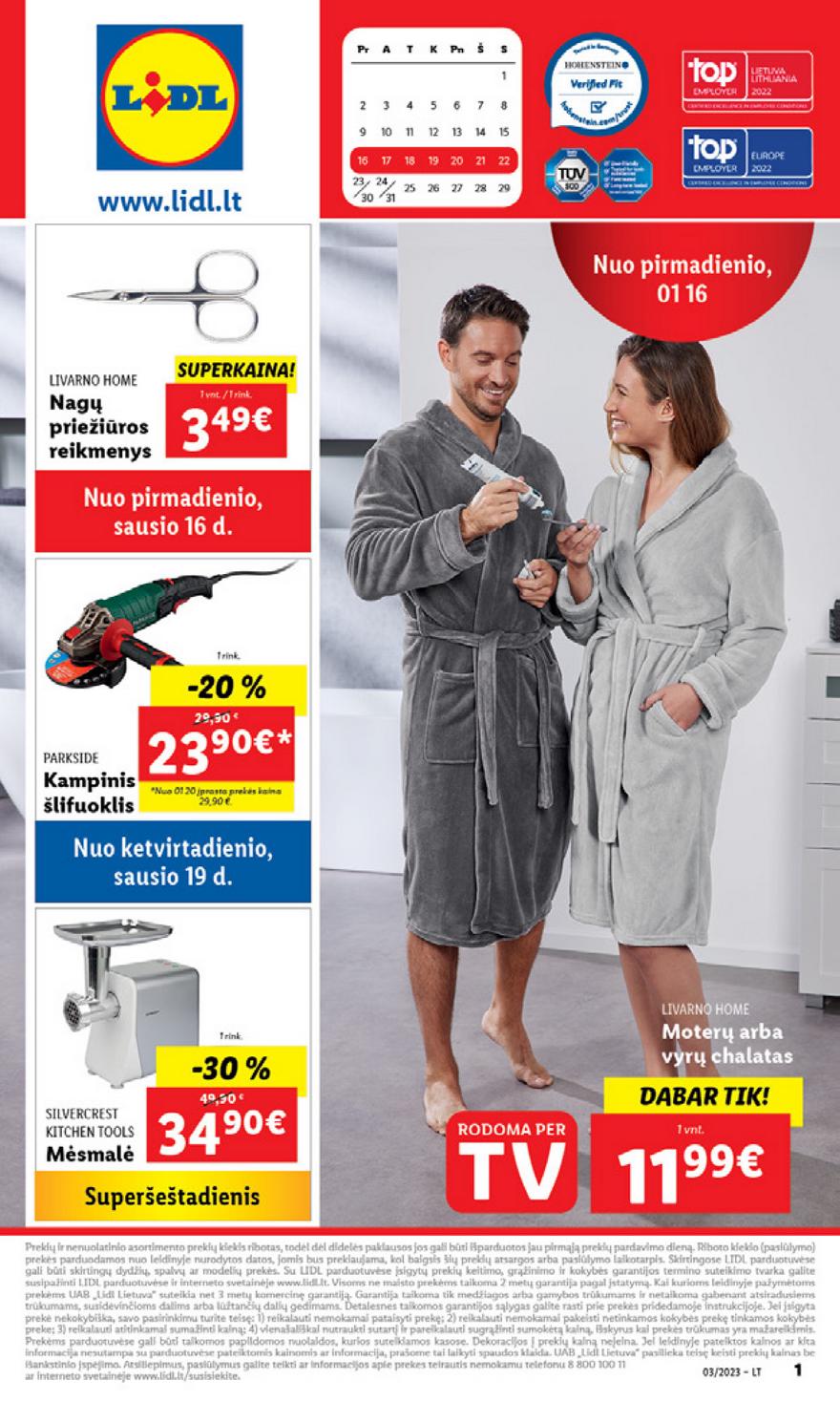 Ldil ne maisto leidinys akcijos nuo 
  2023-01-16 iki 
  2023-01-22 | Leidinukas.lt puslapis 1