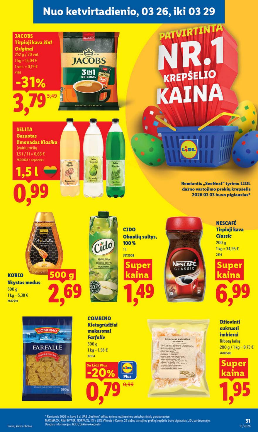 Lidl leidinys naujas akcijos nuo 
  2026-03-23 iki 
  2026-03-29 | Leidinukas.lt puslapis 25