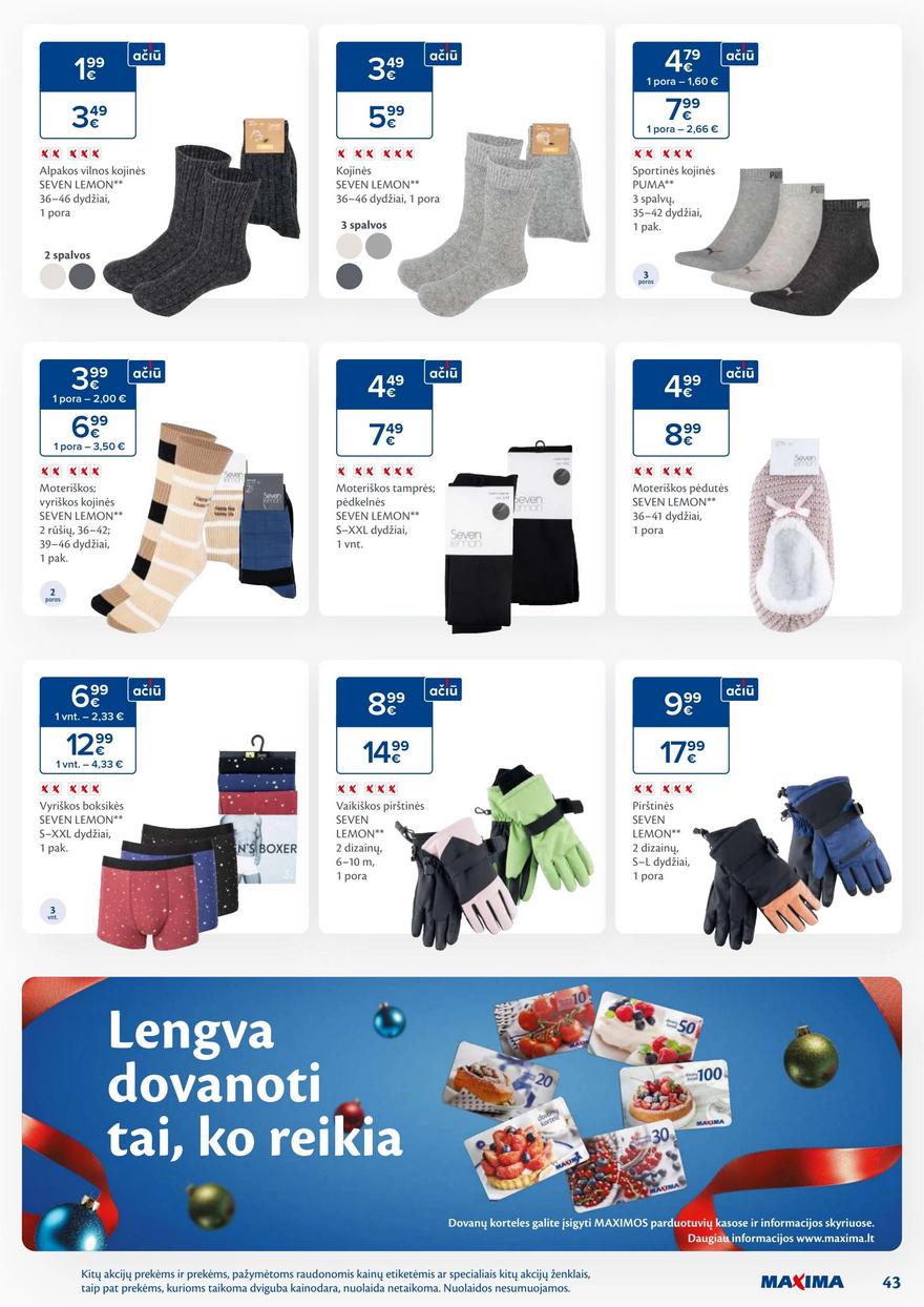 Maxima savaitinis leidinys 46 akcijos nuo
2024-11-12 iki
2024-11-18 | Leidinukas.lt puslapis 43