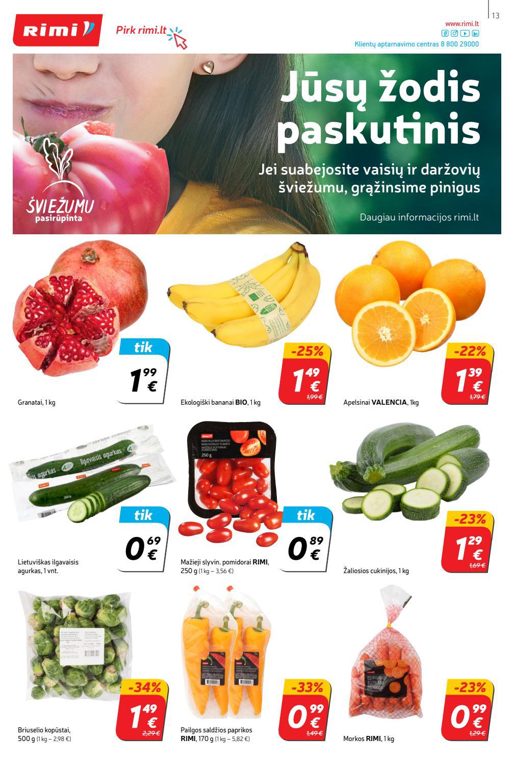 Rimi savaitinis leidinys akcijos nuo 
  2021-09-21 iki 
  2021-09-27 | Leidinukas.lt puslapis 13