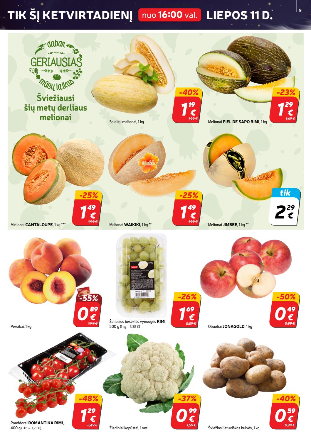 Rimi savaitinis leidinys akcijos nuo 
  2019-07-09 iki 
  2019-07-15 | Leidinukas.lt puslapis 9