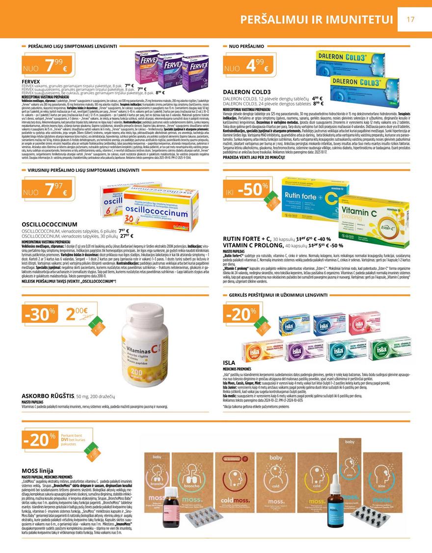 Gintarinės vaistinės leidinys akcijos nuo
2025-10-01 iki
2025-10-31 | Leidinukas.lt puslapis 17