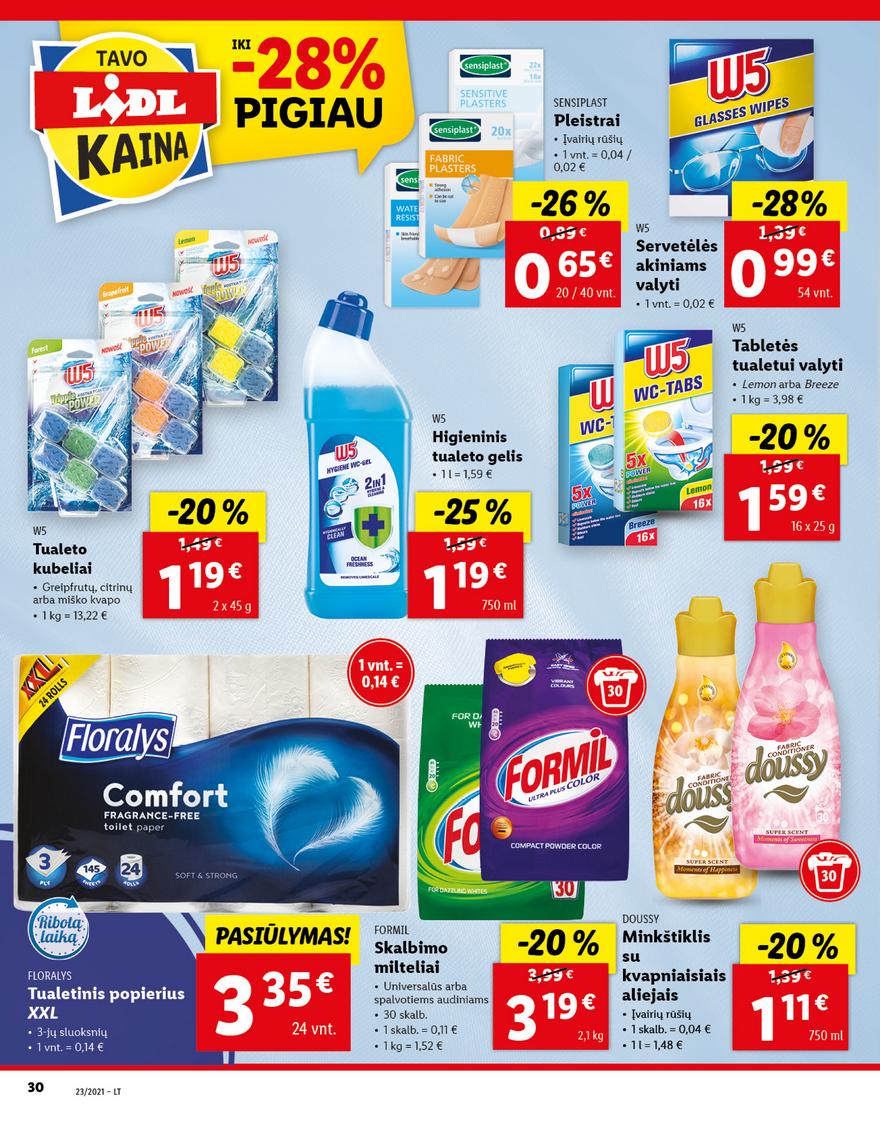 Lidl maisto prekių pasiūlymai akcijos nuo 
  2021-06-07 iki 
  2021-06-13 | Leidinukas.lt puslapis 30