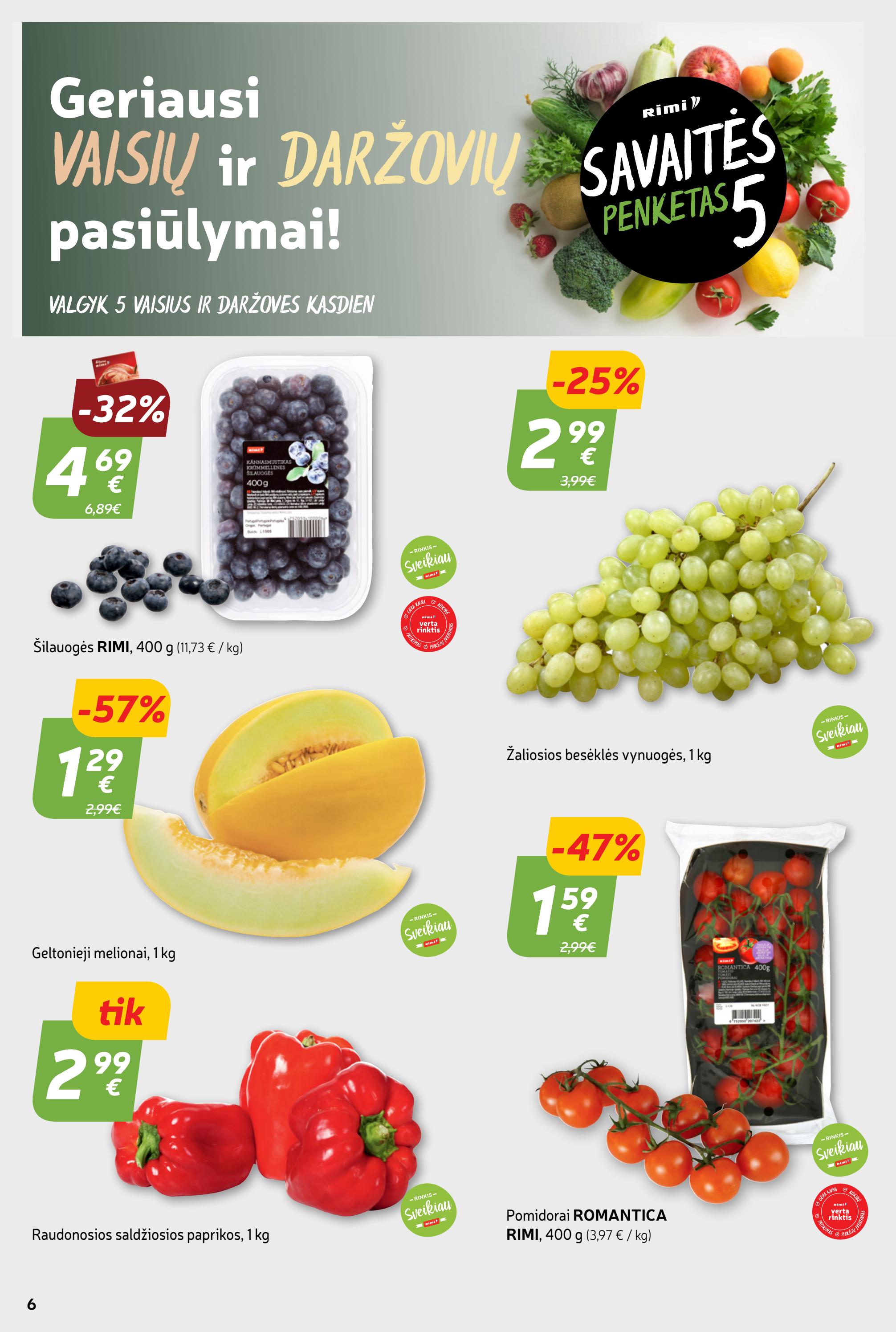 Rimi savaitinis leidinys akcijos nuo 
  2023-06-27 iki 
  2023-07-03 | Leidinukas.lt puslapis 6