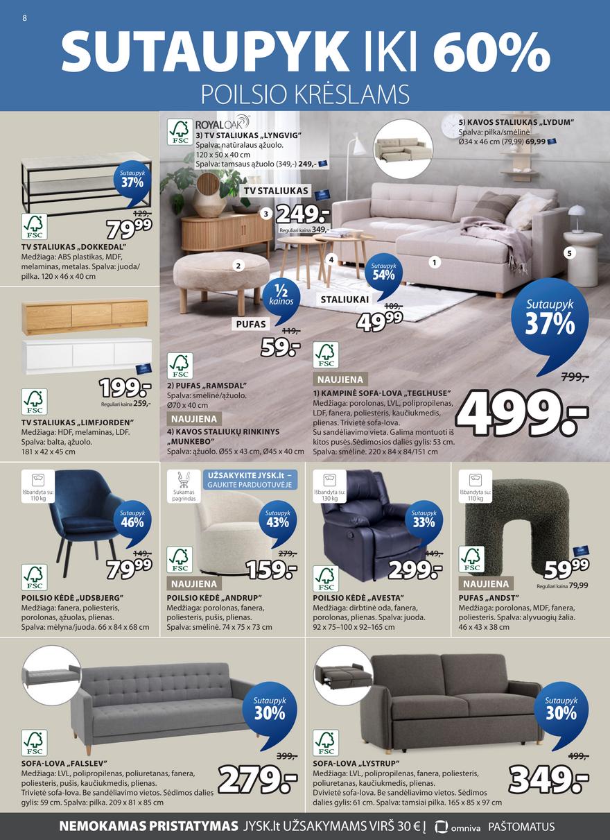 Jysk leidinys akcijos nuo 
  2025-09-23 iki 
  2025-09-29 | Leidinukas.lt puslapis 8