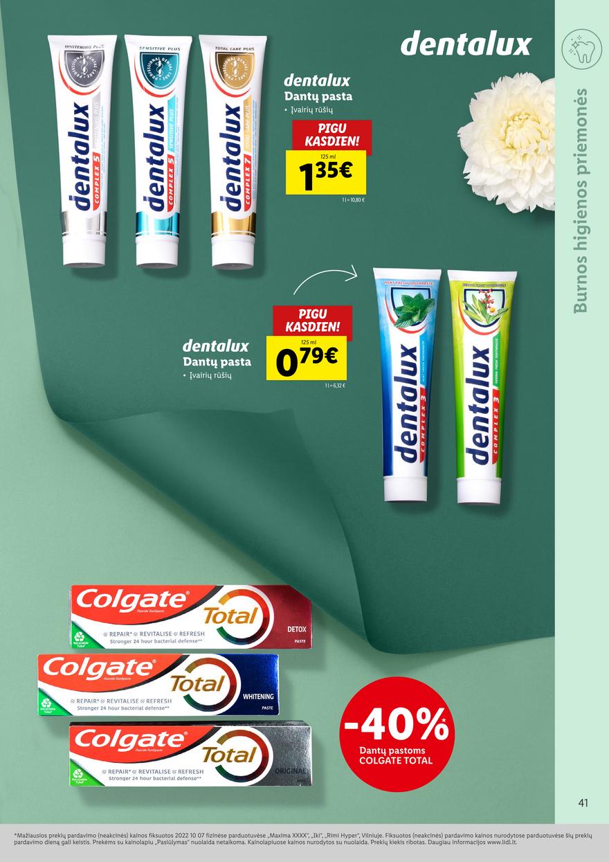 Lidl pasiūlymai akcijos nuo 
  2022-10-13 iki 
  2022-10-19 | Leidinukas.lt puslapis 41